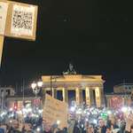 image for Today 100000 people demonstrated in Berlin against fascism