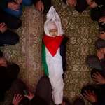 image for The funeral of Layla Khateeb who was shot in the head next to her pregnant mother at the age of two
