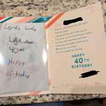 image for My aunt regifted me a birthday card I gave her 30 years ago.