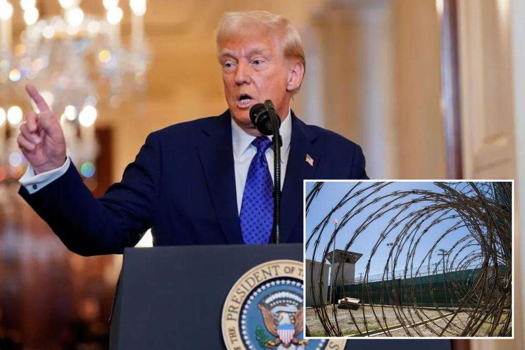image for Trump will send up to 30K illegal immigrants to Guantanamo Bay: ‘It’s a tough place to get out of’
