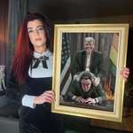 image for Ida Bjerkeskaug is a Norwegian painter that has made an art piece of US politics