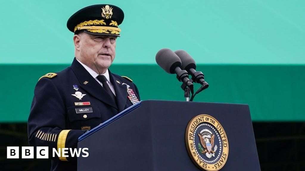image for Pentagon strips Gen Mark Milley of US security detail and clearance