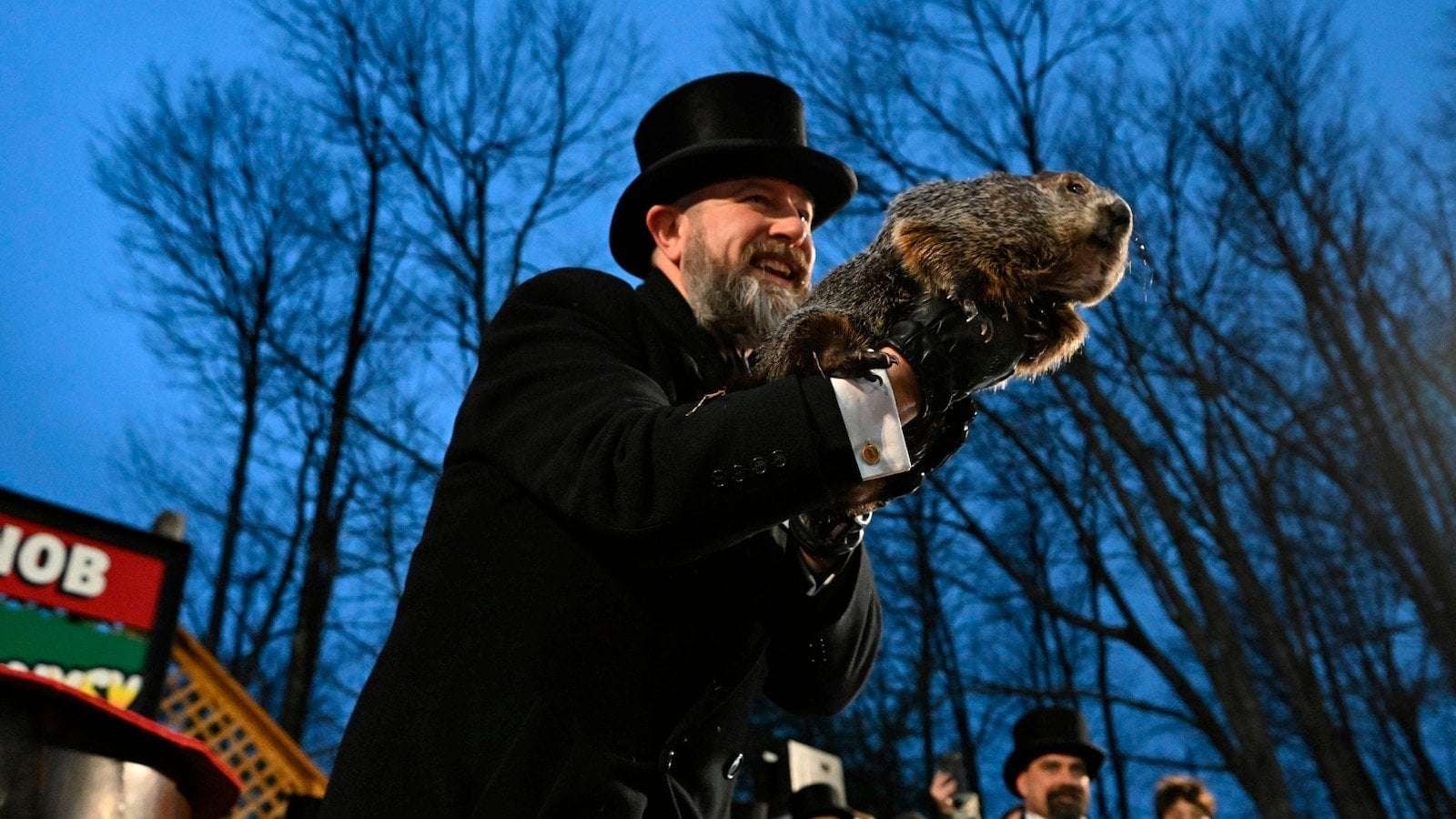 image for Punxsutawney Phil predicts 6 more weeks of winter after waking up to see his shadow on Groundhog Day