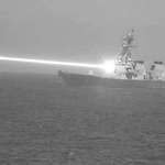 image for The US Navy's High Energy Laser with Integrated Optical-dazzler and Surveillance (HELIOS) in action