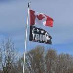 image for The previous flags that said "F*ck Trudeau" are being replaced.