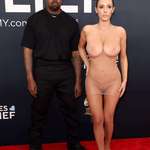 image for Kanye West and Bianca Censori on red carpet at the Grammys
