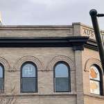 image for A Nazi symbol reappeared on a Denver building window after being previously smashed out