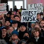 image for During a rally against Elon Musk outside the Treasury Department in Washington, Feb. 4, 2025