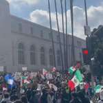 image for High School students across LA walk out of class and gather at city hall to protest.