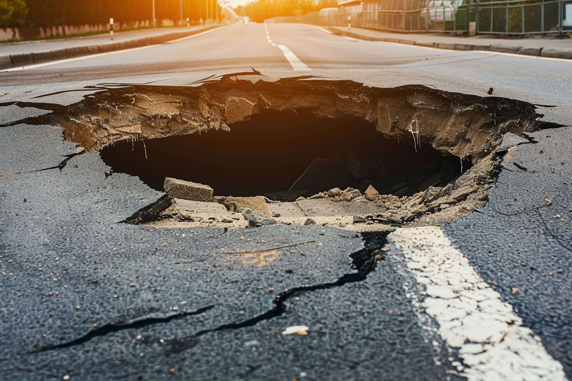 image for Researchers develop self-healing asphalt that repairs cracks, stops potholes from forming