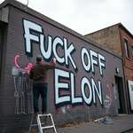 image for Michigan artist has a message for Musk