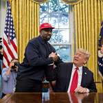 image for Anti Semite and Donald Trump showing each other love in the Oval Office