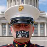 image for Utah Marine Veteran protesting in Support of the Black Lives Matter Movement (June 6, 2020)
