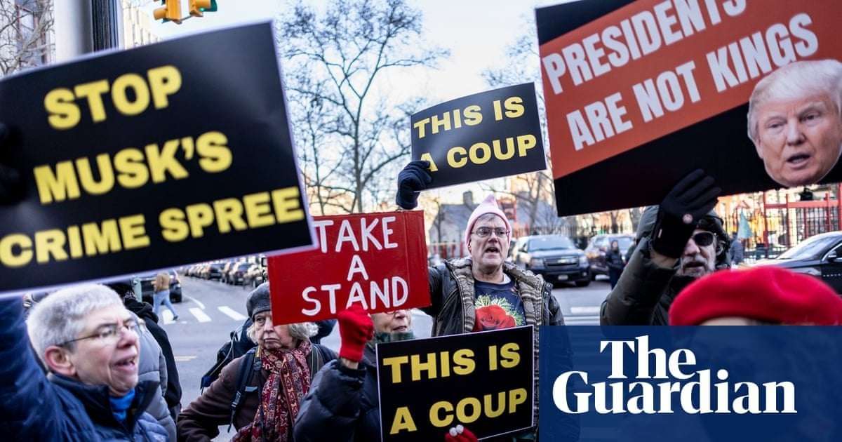 image for ‘A particularly heinous villain’: a disdain for Musk has sparked protests across US