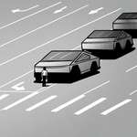 image for “Cybertruck Man” by editorial cartoonist Zez Vaz