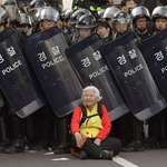 image for A women slows down South Korea’s police force