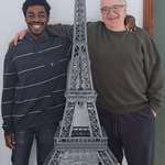 image for I completed the Eiffel Tower LEGO set with my dad!! 10,001 pieces of pure joy!!