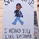 image for Sign from President's Day protest