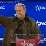 image for Former White House Chief Strategist, Steve Bannon, Sig Heils at CPAC today
