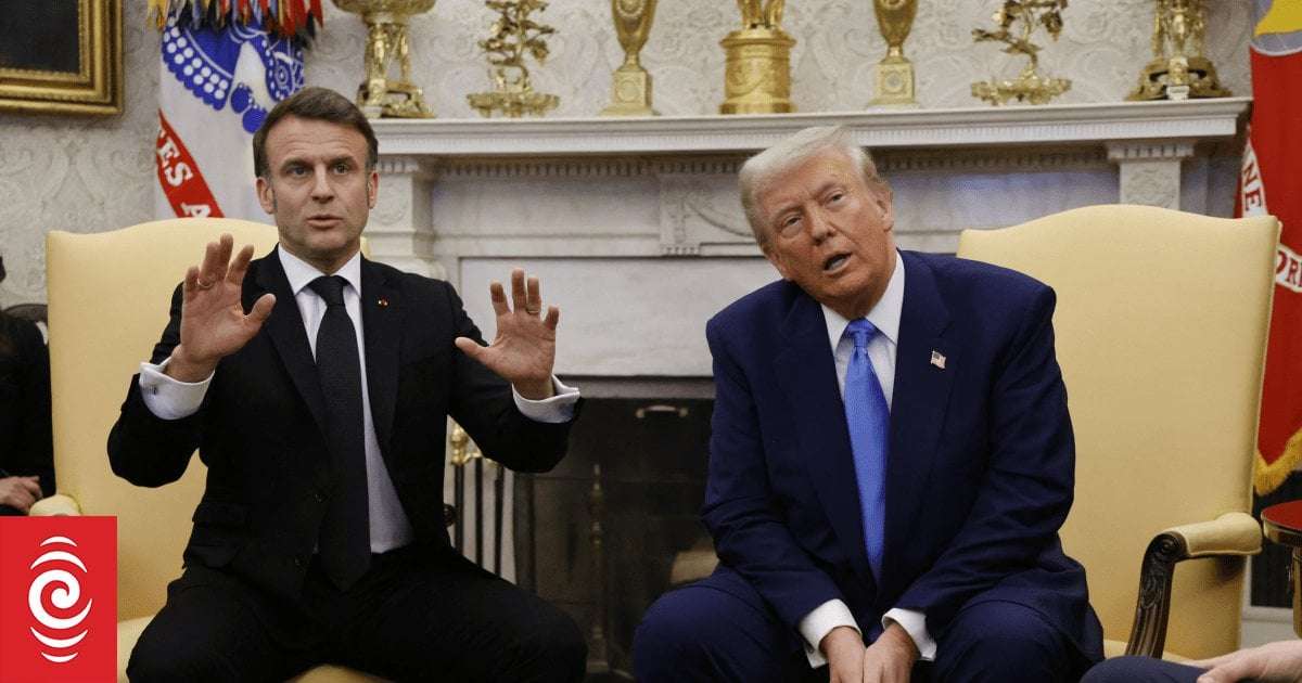 image for Macron interrupts Trump to correct him on European assistance to Ukraine