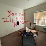 image for Racists broke into a black family's apartment ransacked and it left threatening messages