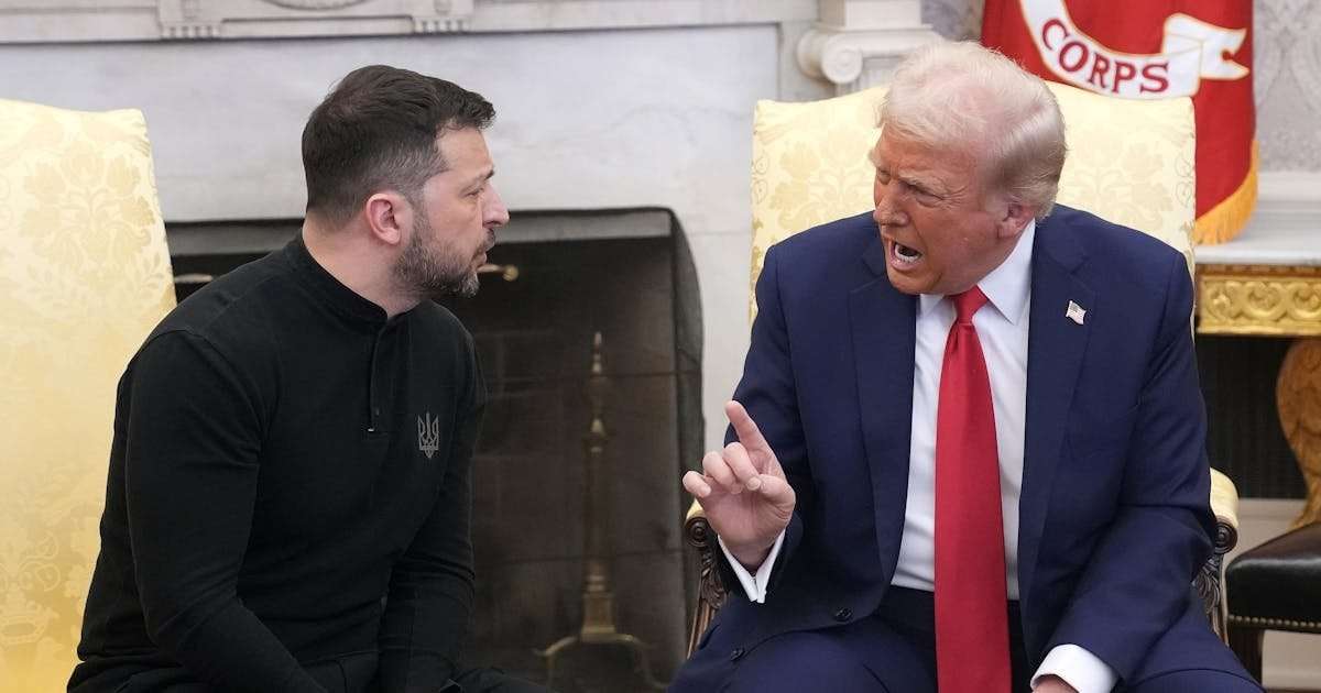 image for Trump Melts Down in Deranged Rant During Zelenskiy Meeting