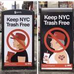 image for Ads seen in New York City, helping to keep the city trash free🙏