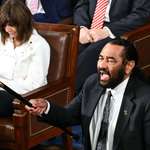 image for Rep. Al Green protests during President Trump's joint address to Congress before being escorted out