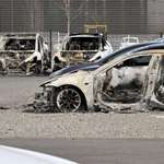 image for Over a dozen Tesla vehicles burned at dealership in Toulouse, France