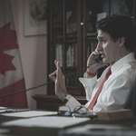 image for Prime Minister Trudeau During His Call Discussing Tariffs with Donald Today