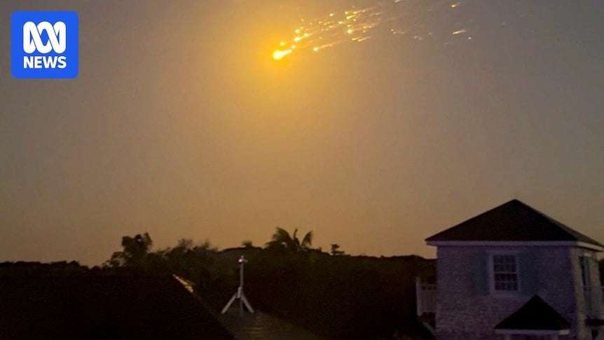 image for Elon Musk's SpaceX Starship explodes in space, raining debris over Caribbean