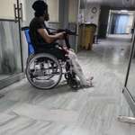 image for Wounded Syrian soldier with his weapon ready to defend the hospital after Assad remnants sorround it