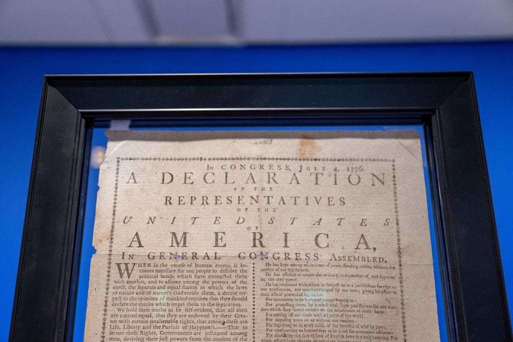 image for Trump Asked For The Real Declaration of Independence Be Moved Into His Office, 'Alarming' Aides: Report