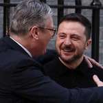 image for Zelensky smiles for the first time after the disrespectful meeting in the US with orange man.