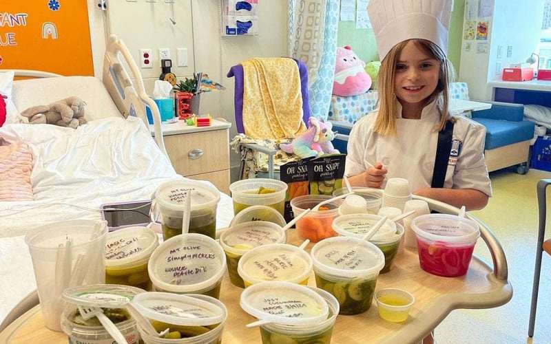 image for An 8-year-old heart transplant candidate was craving pickles, so a hospital chef taught her how to make them