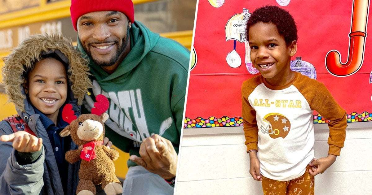 image for A boy was in tears because he didn't have PJs for Pajamas Day. His bus driver came to the rescue