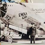 image for Since history is being erased, here’s a signed photo of the Enola Gay by pilot Paul Tibbets