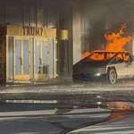 image for Tesla Cybertruck explodes outside Trump hotel in Las Vegas - January 1, 2025