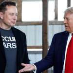 image for Trump asking for a refund after his brand new red Tesla catches fire for no reason