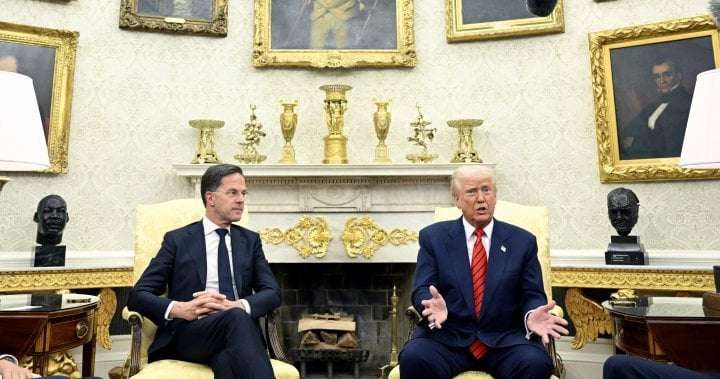 image for Trump threatens to acquire Canada, Greenland while next to NATO chief - National