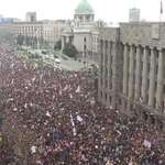 image for Hundreds of thousands of people join students to protest corruption and authoritarianism in Serbia