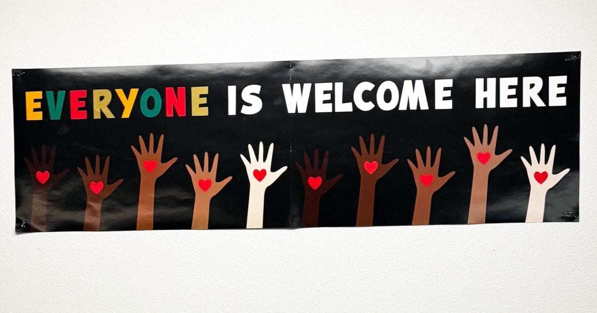 image for Teacher ordered to remove signs from classroom, including one saying 'Everyone is welcome here'