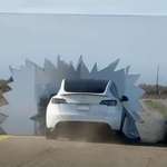 image for Tesla on Autopilot drives straight through fake Looney Tunes-esque Wall