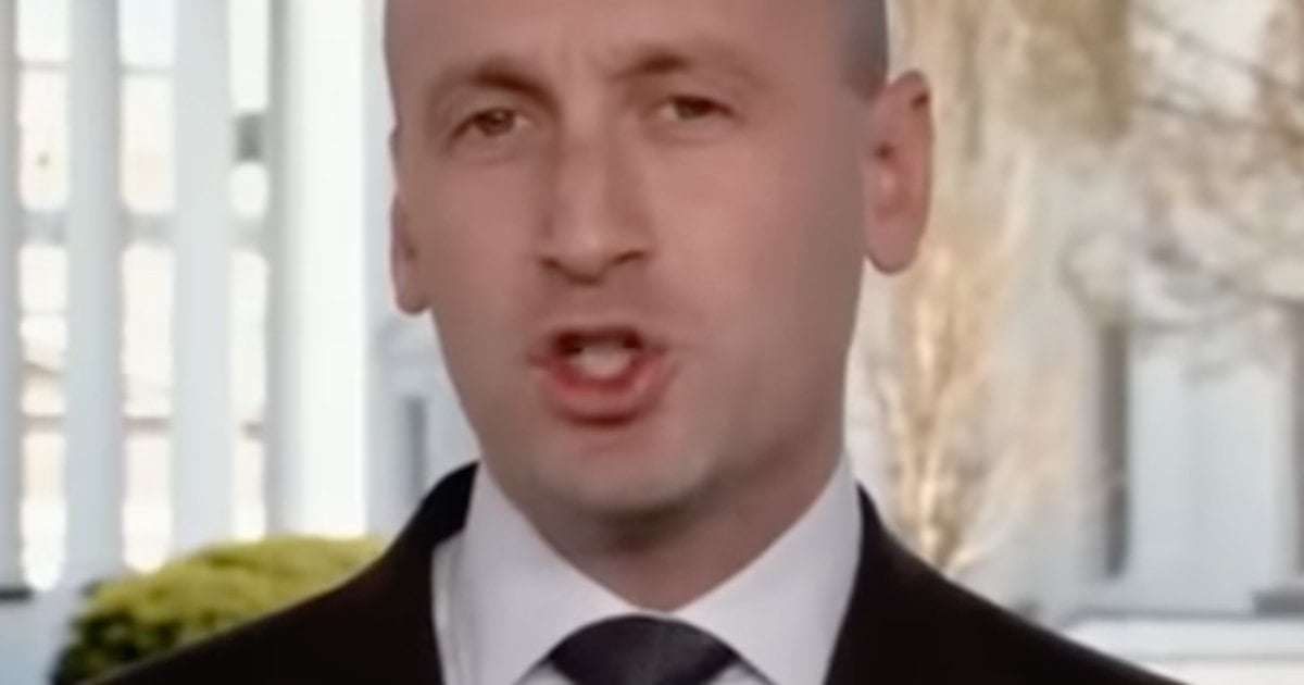 image for Stephen Miller Throws On-Air Tantrum After MSNBC Analyst Dares To Question Trump