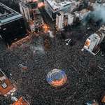 image for The largest protest in Serbian history from a drone