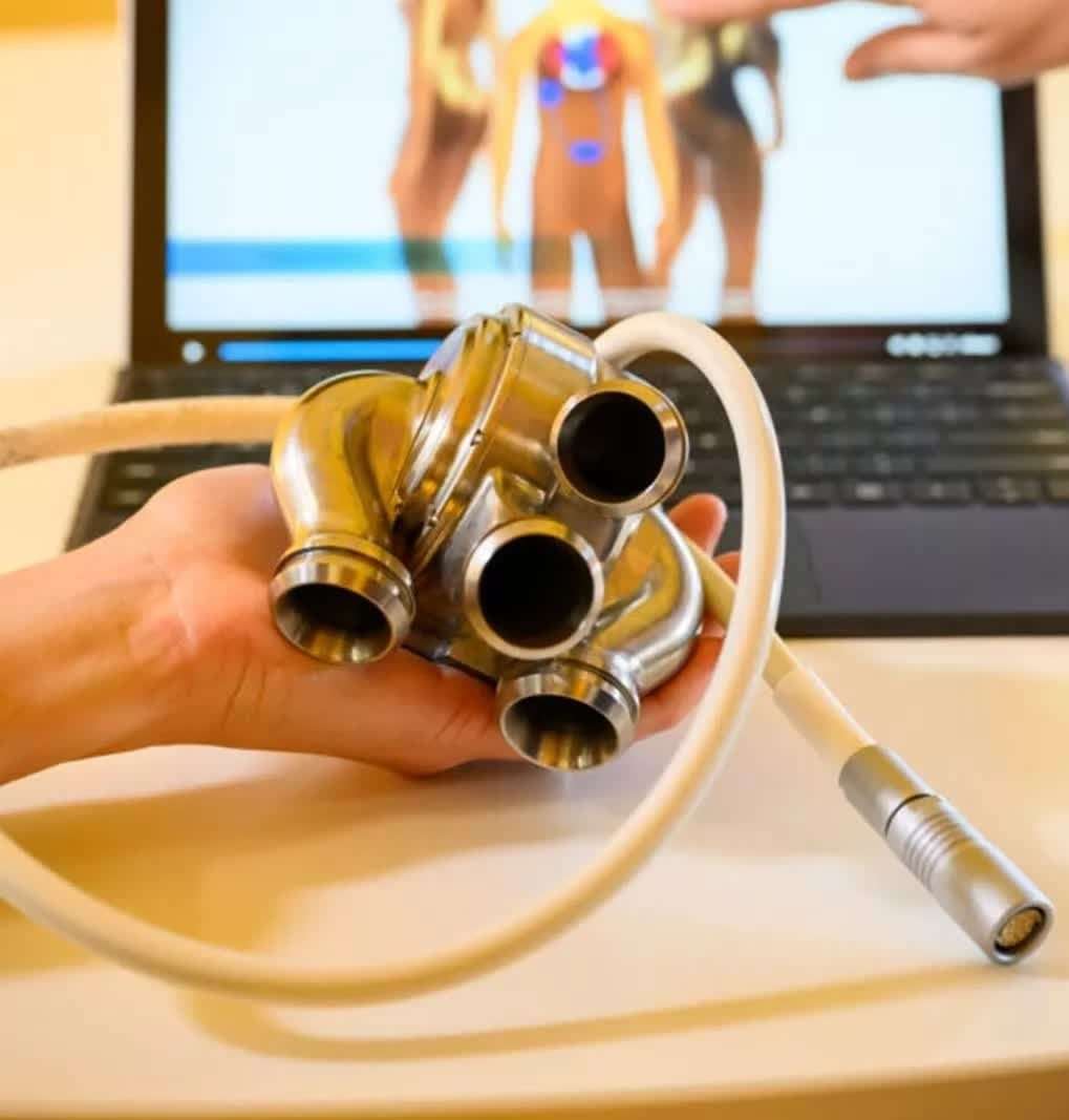 image for Man lives 100 days with artificial titanium heart in world-first medical success