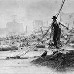 image for Tulsa’s Greenwood District in 1921 after a white mob razed the predominately Black community.