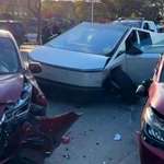 image for Tesla Cybertruck after trying to escape from Mexican Police in Tijuana