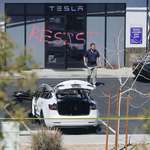 image for OC: Teslas set on fire at service center in Las Vegas