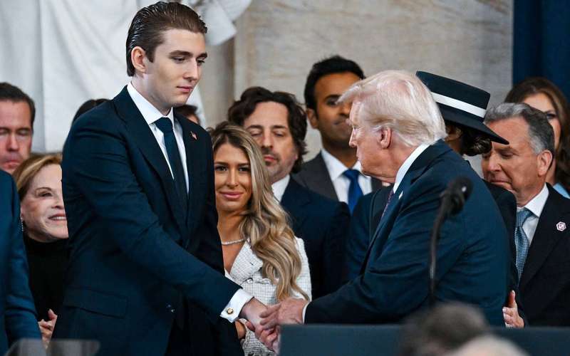 image for Donald Trump Asked Son Barron 'How'd You Do That?' When He Turned on a Laptop: 'Unbelievable Aptitude in Technology'